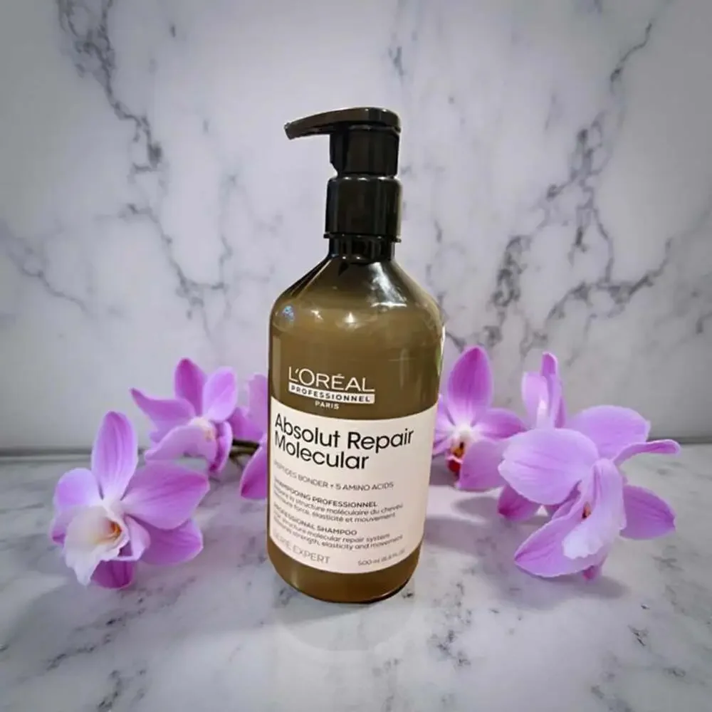 L'Oreal Prof Paris Absolut Repair Molecular Shampoo Peptides Bonder 5Amino Mask